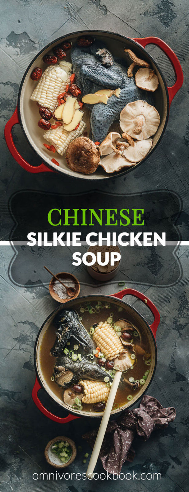 Silkie Chicken Soup 乌鸡汤 Omnivores Cookbook 4412