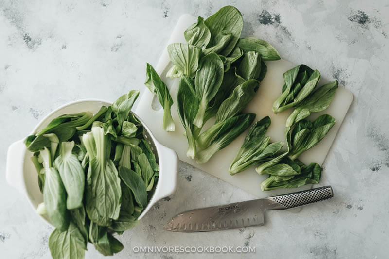 How to prepare baby bok choy
