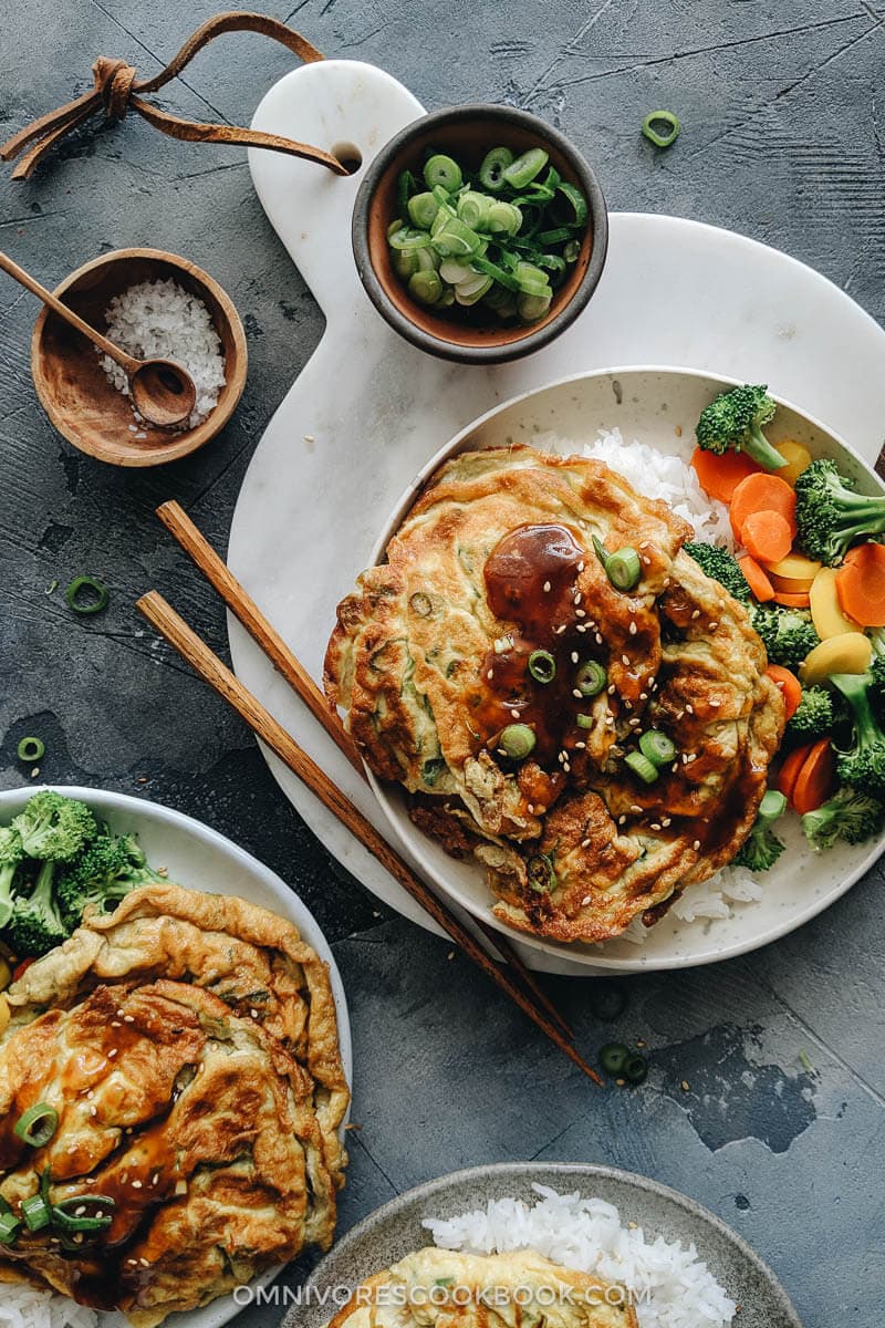 Easy Egg Foo Young Omnivore's Cookbook