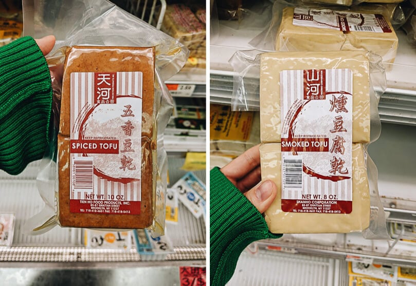 Packaged dried tofu