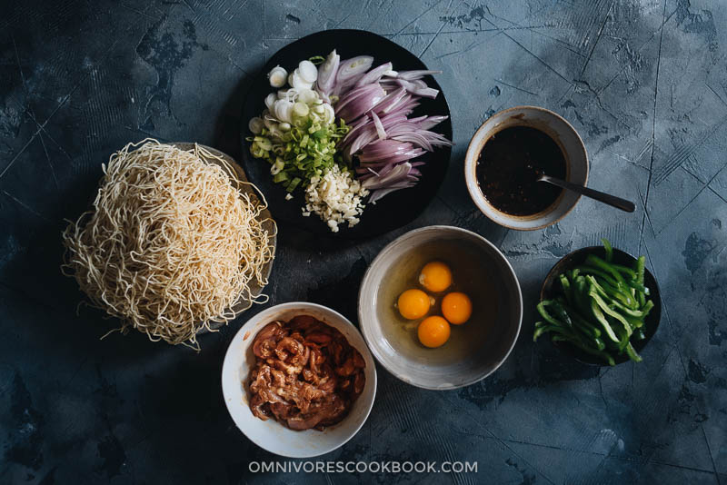 Hokkien noedels ingrediënten