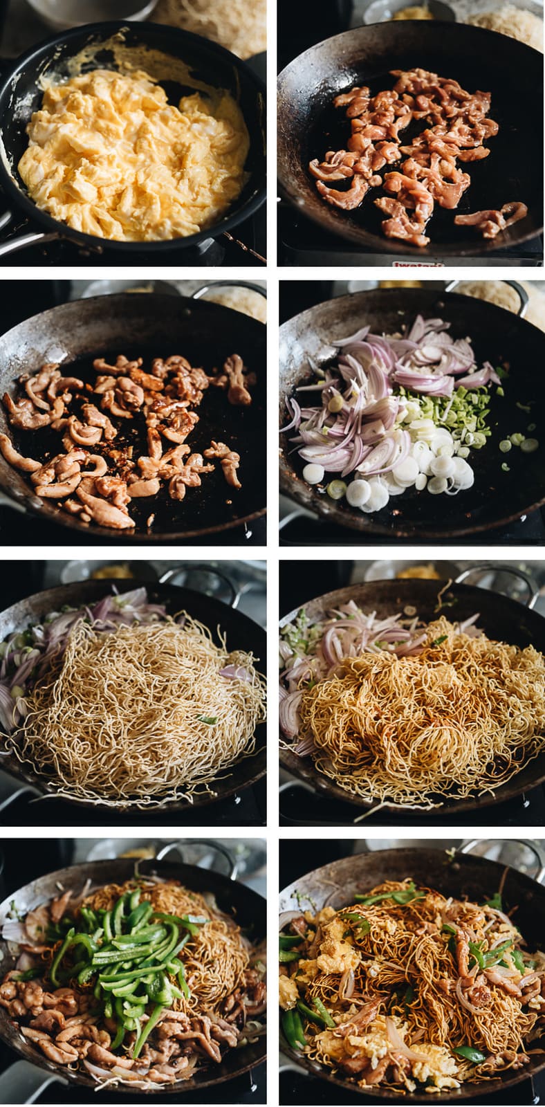 Hokkien noodles cooking process