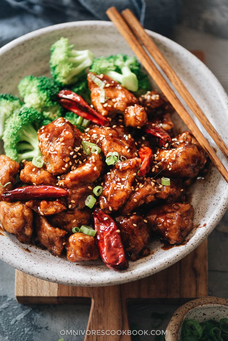 General Tso’s Chicken close up