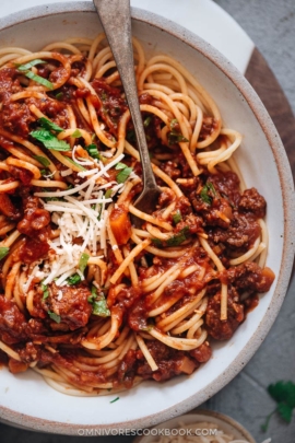 Instant Pot Bolognese (Hong Kong Style, 港式肉酱意粉) - Omnivore's Cookbook