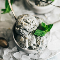 4-Ingredient No-Churn Black Sesame Ice Cream