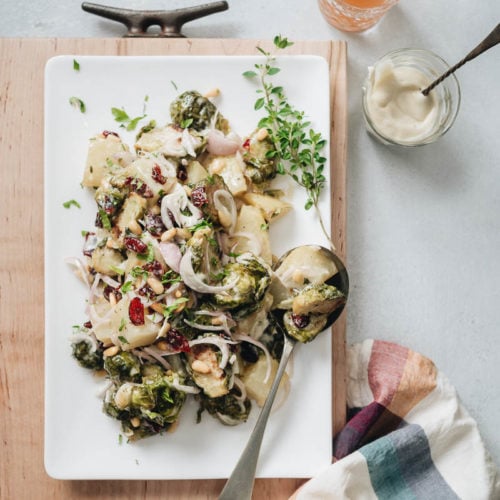 Creamy Potato and Brussels Sprouts Salad - Omnivore's Cookbook