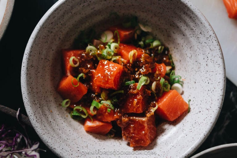 Salmon Poke Bowl Omnivore's Cookbook