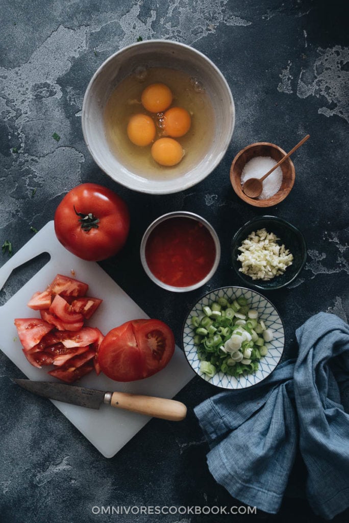 15Minute Tomato Egg Noodles Omnivore's Cookbook