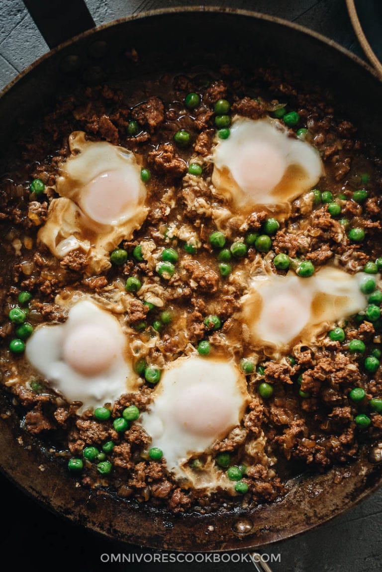 Cantonese Ground Beef Rice and Eggs (窝蛋牛肉) - Omnivore's Cookbook