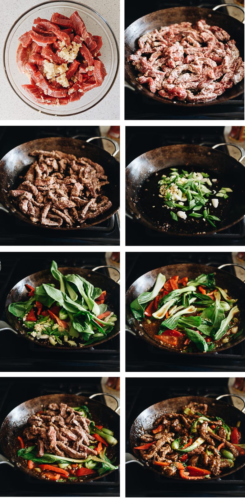 Ginger beef cooking step-by-step