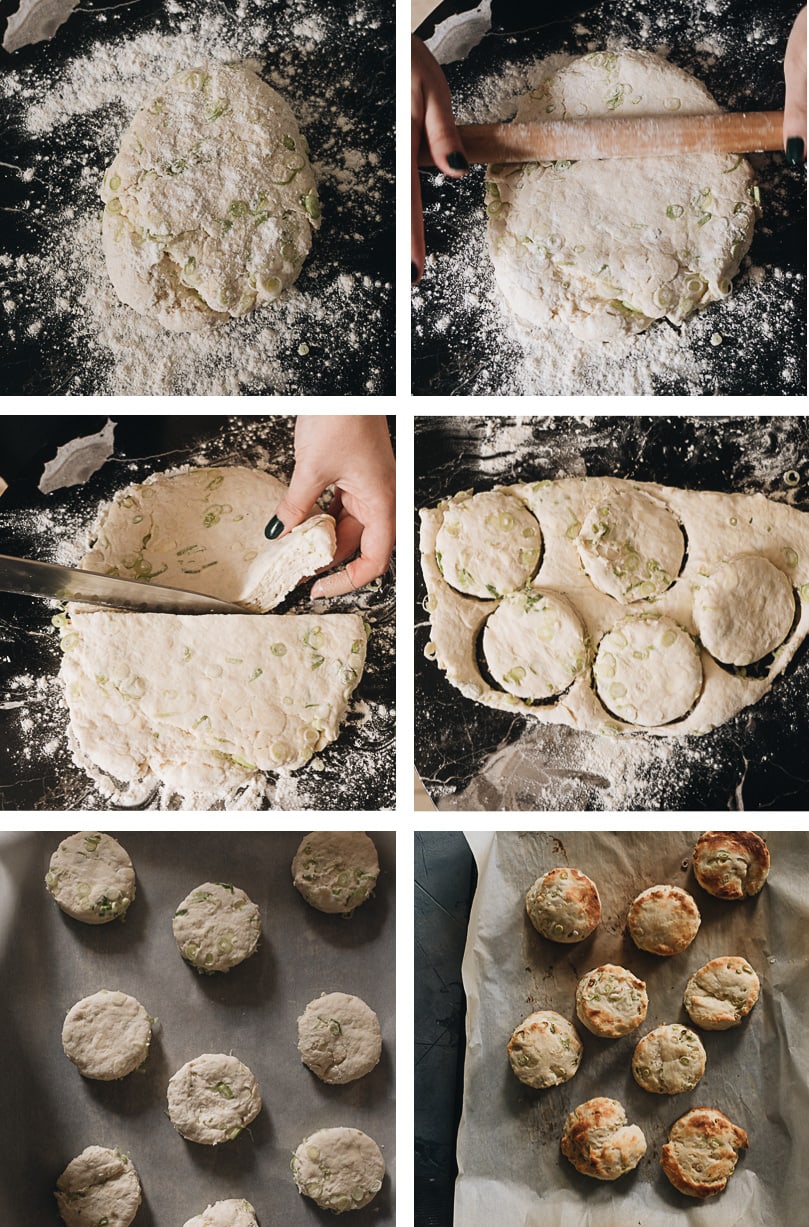 Homemade biscuits cooking step-by-step