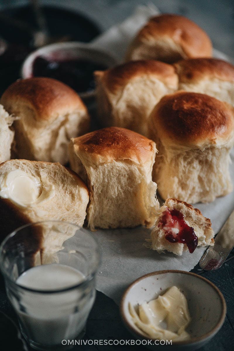 Hokkaido style milk bread rolls