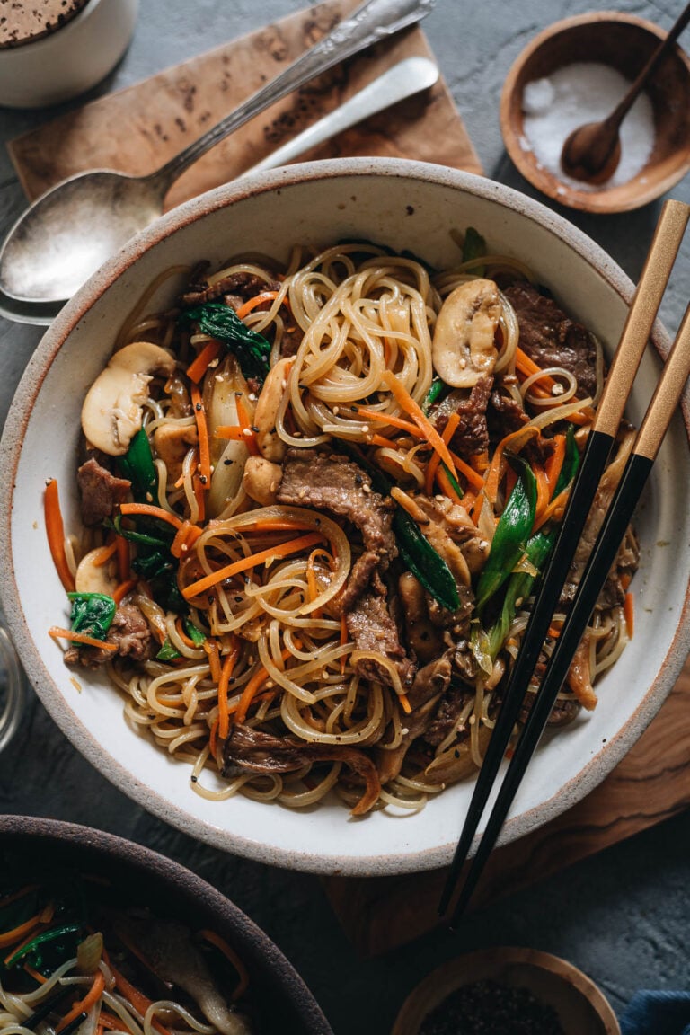 Japchae (Korean Sweet Potato Noodles) Omnivore's Cookbook