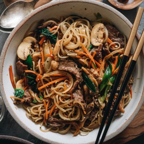 Japchae (korean Sweet Potato Noodles) - Omnivore's Cookbook