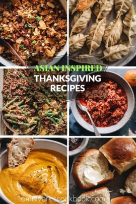 Asian-Inspired Thanksgiving Recipes | A list of comforting and heartwarming Thanksgiving dishes made with an Asian twist on traditional Thanksgiving recipes.