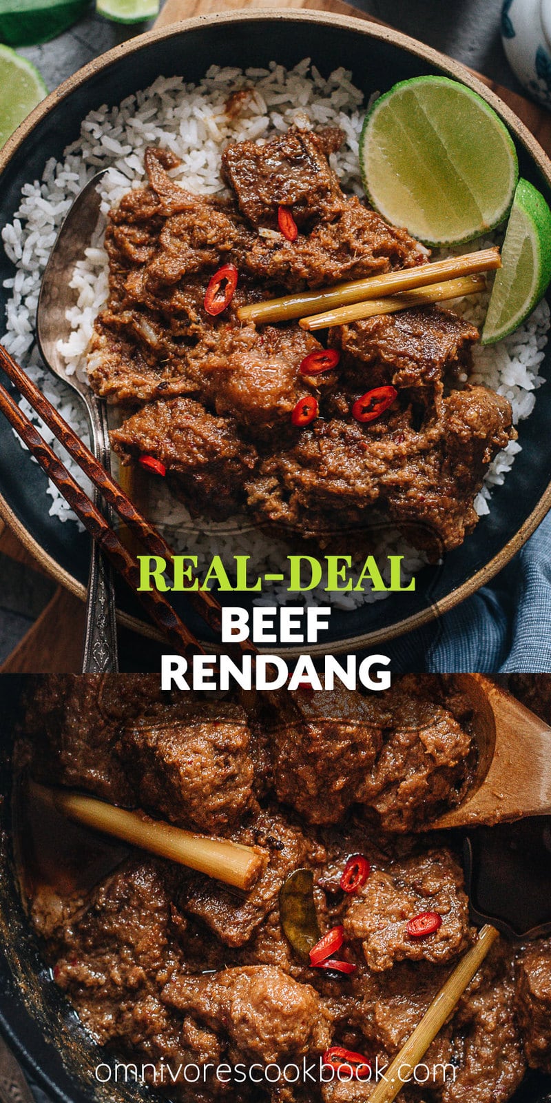 Beef Rendang | Dieses Gericht zeichnet sich durch butterweiches, saftiges Rindfleisch aus, das in einer dicken, reichhaltigen, karamellisierten, aromatischen Currysauce schwimmt. Lernen Sie, wie Sie authentisches indonesisches Rinder-Rendang mit einer einfachen Methode in Ihrer eigenen Küche zubereiten können. Sie können für dieses Rezept auch einen Slow Cooker verwenden. {Glutenfrei}