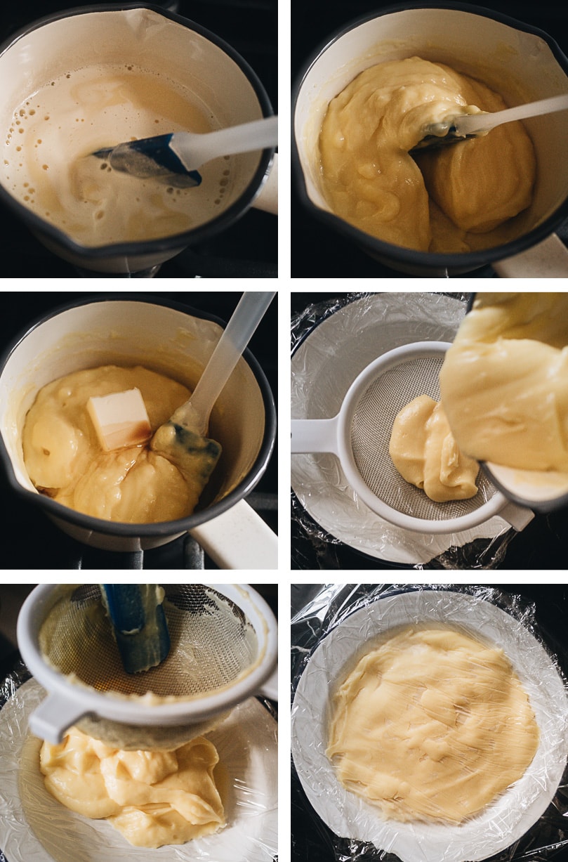 Cooking custard filling step-by-step