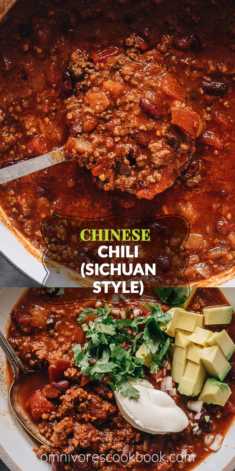 Chile chino (Estilo Sichuan) | Haga una olla de chile abundante con ingredientes de Sichuan para crear un umami súper rico y profundo, manteniendo la esencia de un chile tradicional. La receta le enseña a hacer una pasta de chile sabrosa, pero también puede usar chile en polvo para hacer la receta súper fácil.