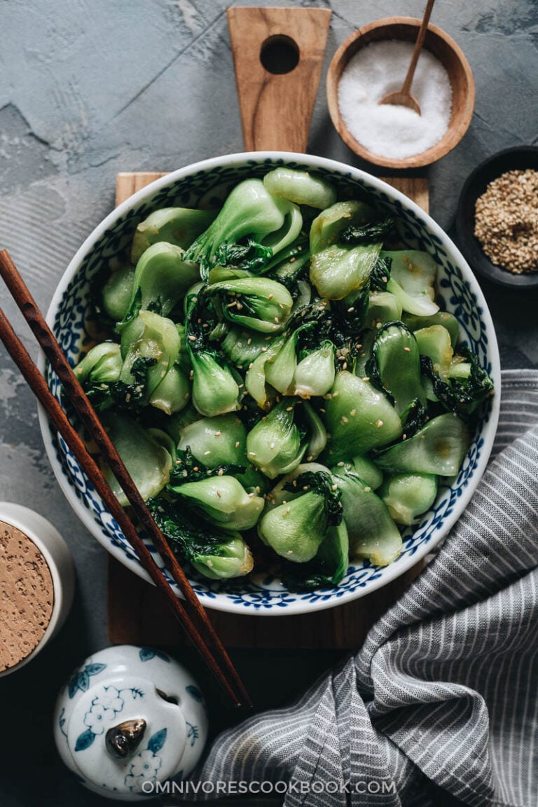 4Ingredient Baby Bok Choy Stir Fry Omnivore's Cookbook