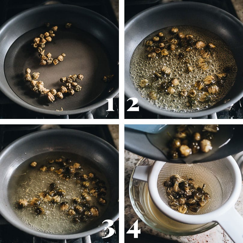 Chrysanthemum syrup cooking step-by-step