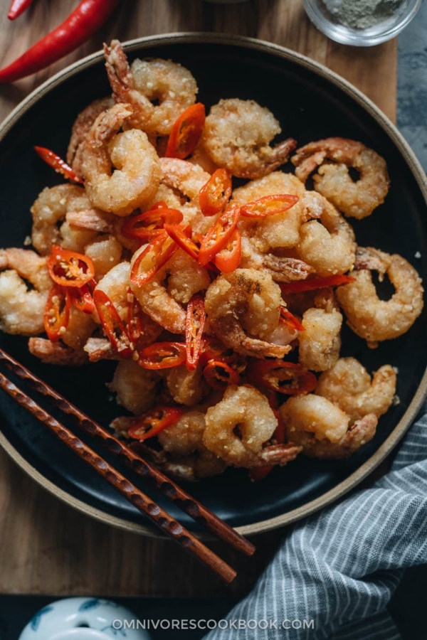 Salt and Pepper Shrimp (椒盐虾) - Omnivore's Cookbook