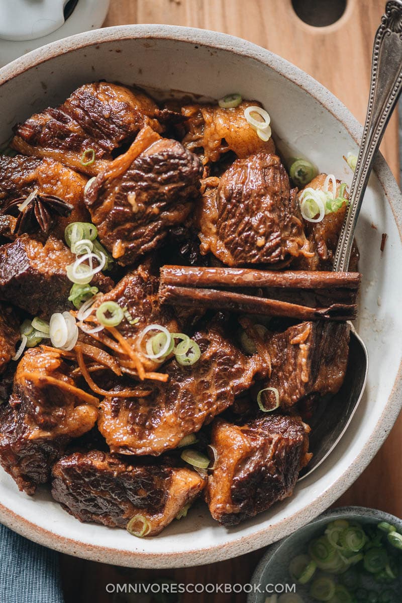 Chinese-style braised beef one-pot recipe