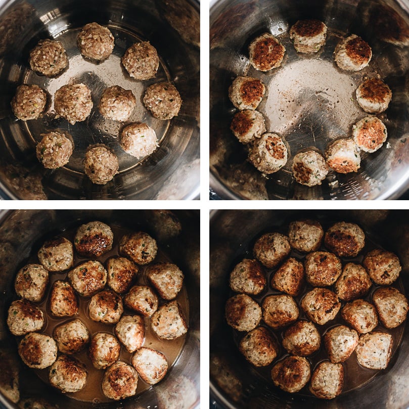 How to cook meatballs in an Instant Pot step-by-step