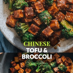 Tofu and Broccoli Stir Fry | Make this easy tofu and broccoli for a healthy and delicious meal in 30 minutes! The tofu is cooked until perfectly browned and flavorful, then cooked with tender broccoli in a sticky ginger garlic sauce. {Vegan, Gluten-Free Adaptable}