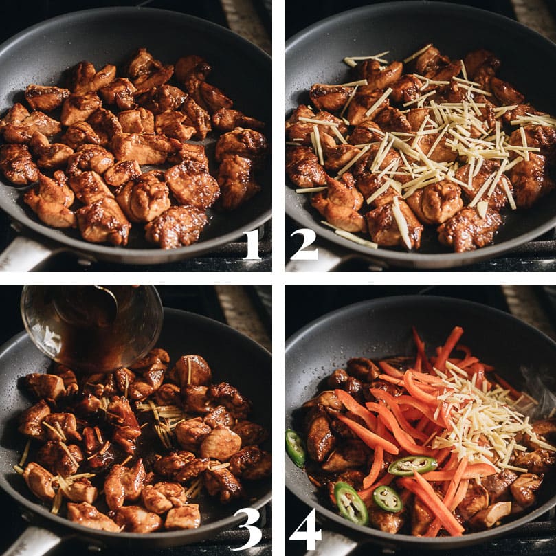 Ginger chicken step-by-step