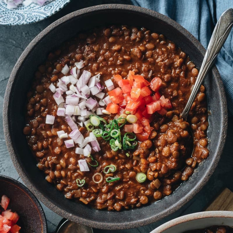 Instant Pot Lentil Soup (Chinese Style) - Omnivore's Cookbook