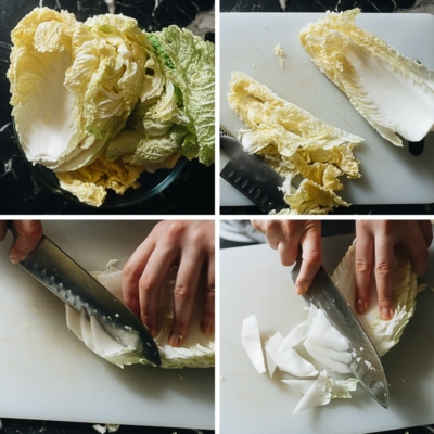 How to Cut Napa Cabbage - Omnivore's Cookbook