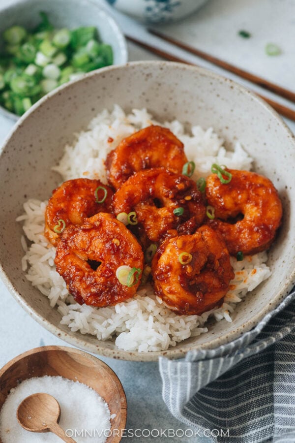 Chinese Chili Garlic Shrimp Omnivore's Cookbook