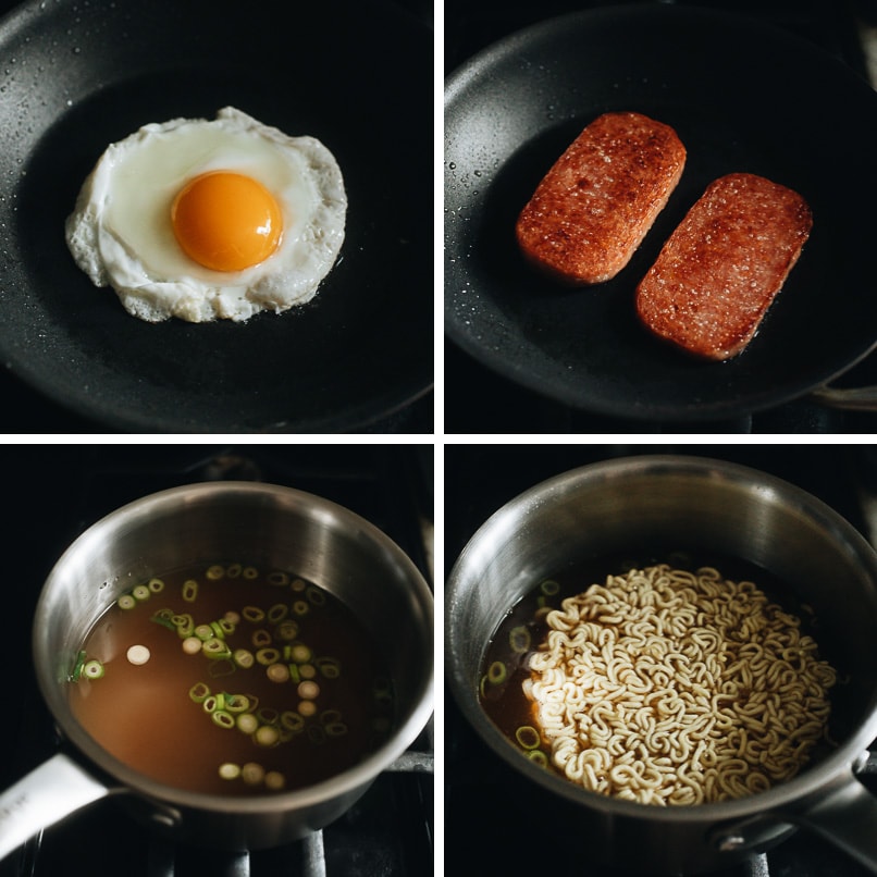 How to make spam ramen step-by-step