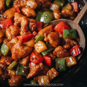 Colorful pantry staples come together to make this aromatic and flavorful pineapple chicken that has the perfect balance of sweet and sour to brighten your day! Serve it with steamed rice to make a nutritious one-bowl meal. {Gluten-Free Adaptable}