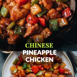 Colorful pantry staples come together to make this aromatic and flavorful pineapple chicken that has the perfect balance of sweet and sour to brighten your day! Serve it with steamed rice to make a nutritious one-bowl meal. {Gluten-Free Adaptable}