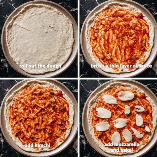 Easy Kimchi Pizza - Omnivore's Cookbook