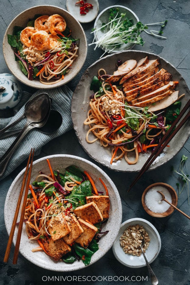 Easy Spicy Rice Noodle Salad Omnivore's Cookbook