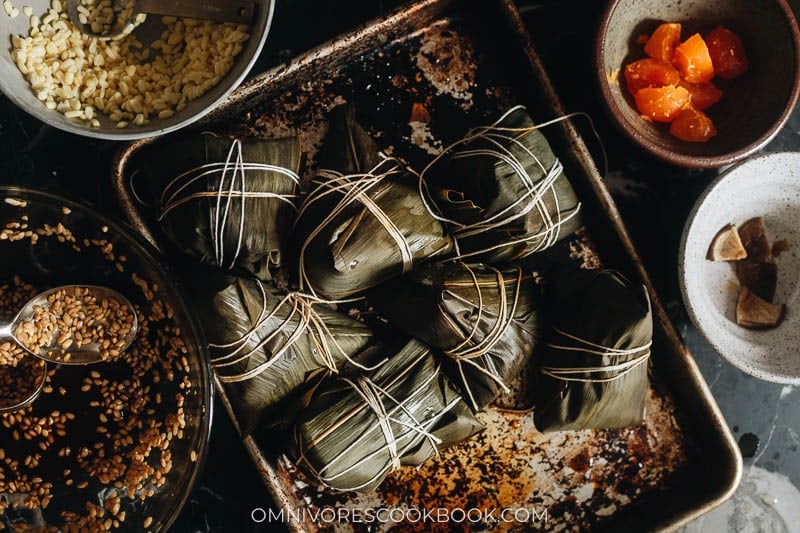 Pork Zongzi (Cantonese Savory Sticky Rice Dumplings) Omnivore's Cookbook