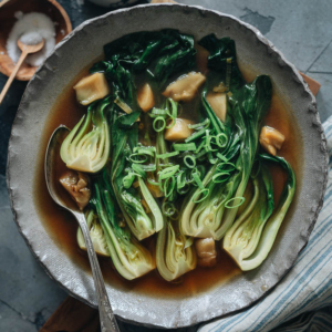 Try this truly Chinese-style bok choy soup for a uniquely savory and flavorful way to enjoy more vegetables with your dinner. {Gluten-Free, Vegan}