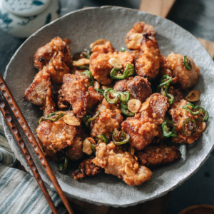 Restaurant-style salt and pepper pork chops are crispy, juicy, and delightful - ideal for many versatile meal ideas any night of the week. {Gluten-Free adaptable}