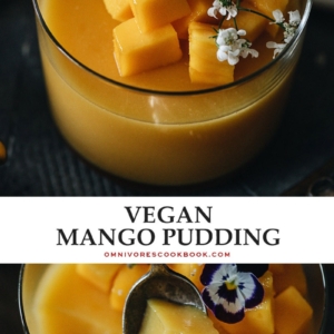 Finish any summer evening with this light, refreshing, and absolutely delicious guilt-free mango pudding dessert. {Gluten-Free, Vegan}