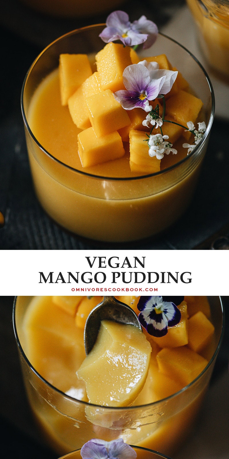 Finish any summer evening with this light, refreshing, and absolutely delicious guilt-free mango pudding dessert. {Gluten-Free, Vegan}