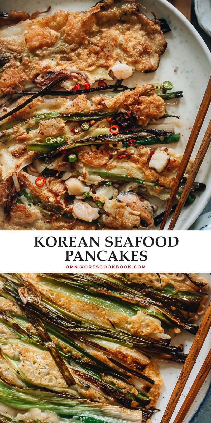 Recreate the authentic Korean seafood pancake in your kitchen with all the savory flavors, a soft interior, and a crispy outside that you will surely love!