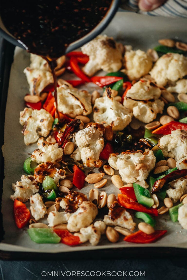 Kung Pao Cauliflower (宫保菜花) Omnivore's Cookbook