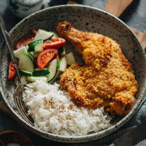 Crispy baked chicken legs give you the juicy crispiness of fried chicken without all the frying, for a comforting and delicious meal everyone will love! {Gluten-Free Adaptable}
