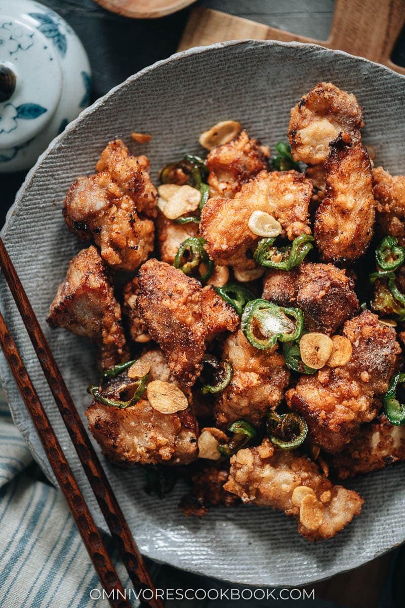 Chinese Mid-Autumn Festival Menu - Salt and Pepper Pork Chops (椒盐猪排)