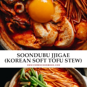 Take your taste buds to Korea with sundubu-jjigae, a delightfully spicy tofu stew that will bring you comfort and warmth in every bowl!
