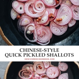 If you have 5 minutes, you can make quick pickled shallots with a sweet, sour, and tangy taste to bring more flavor and spice to your meals. {Gluten-Free, Vegan}