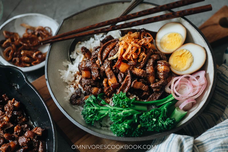 Lu Rou Fan Taiwanses Pork Rice Bowl Omnivore S Cookbook