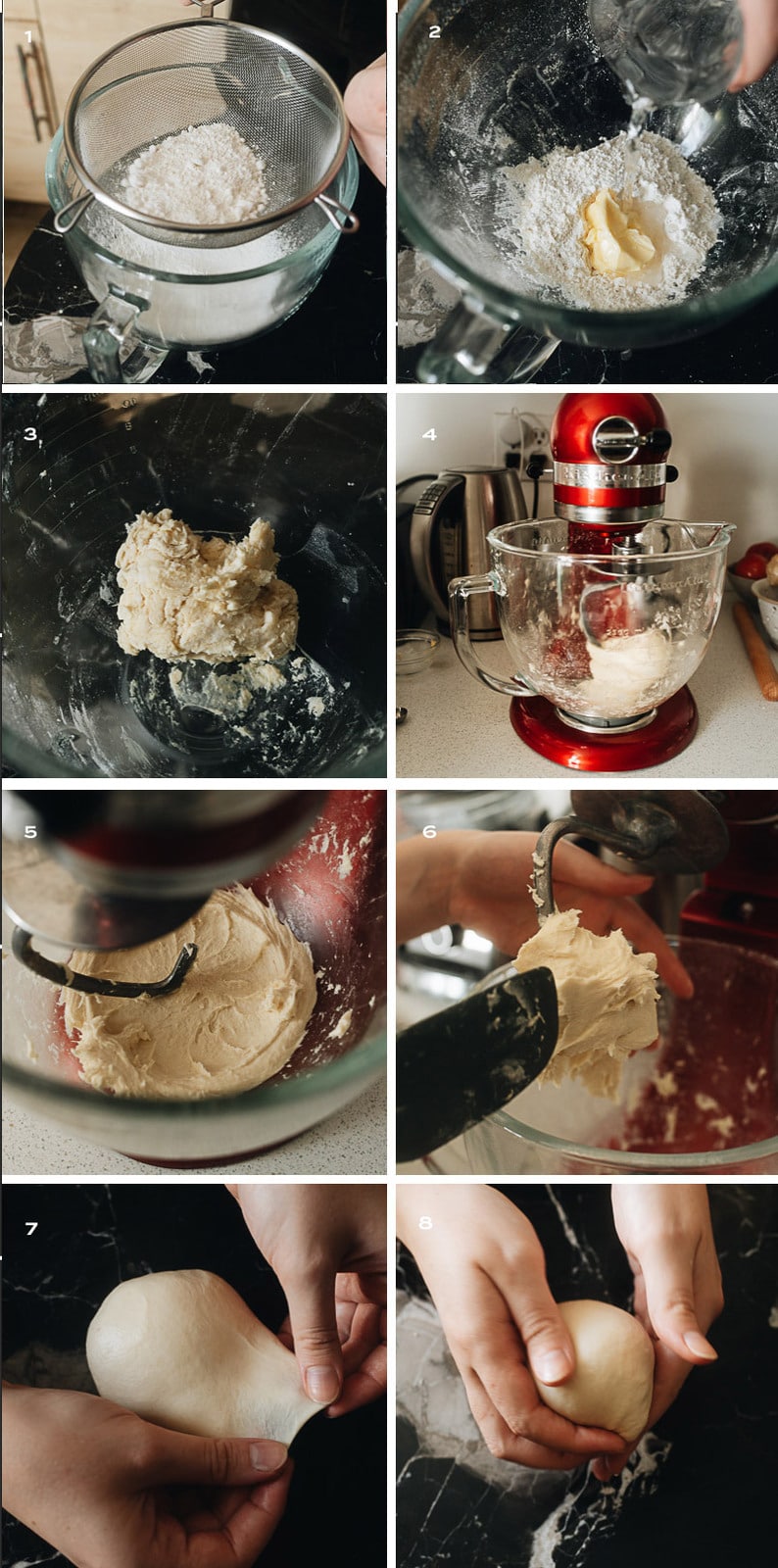 How to make water dough step-by-step